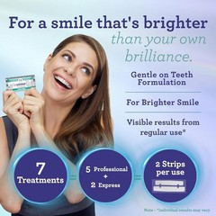 GuruNanda Teeth Whitening Strips – 7-Day Treatment with Non-Slip, Dry Strip Tech