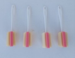 NEW 4 Pcs Kitchen Foam Bottle Brush for Cups, Drinking Glasses, FIFO Bottles