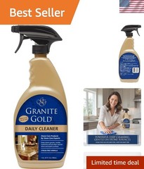 Citrus Spray Cleaner for Granite, Marble & Quartz – 32 Oz Streak-Free Shine
