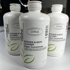 Lot of 3 Sealed Natural Visions Cleaning Concentrate 1 Liter Animal Cruelty Free