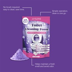 4Bags Fizzclean Toilet Foam Cleaner, Toilet Cleaning Foam Insta-Action 100g