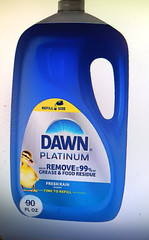 (1-BOTTLE) DAWN PLATINUM DISHWASHING LIQUID DISH SOAP, REFRESHING RAIN 90 fl oz