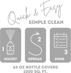 Hardwood Floor Luster 64Oz | Plant-Based Cleaner & Polish W Carnauba | Simply Sq
