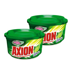 AXION LAVAPLATOS El Verdadero Arrancagrasa LIMON 425g (Pack of 2)