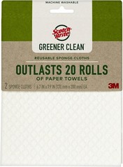 Scotch-Brite Greener Clean Spon Cloth, Dish Cloths for Washing Dishes,