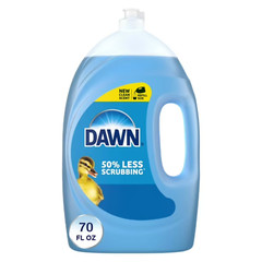 Dawn Ultra Dish Soap Dishwashing Liquid, Original Scent Remove Grease, 70 fl oz
