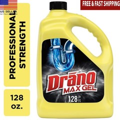 Max Gel Drain Clog Remover 128oz Professional Strength Fast Acting Cleaner New