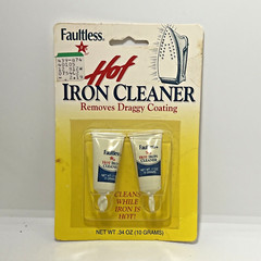 Faultless Hot Iron Cleaner Contains 2 Removes Coating from Iron Free Shipping