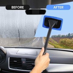 3-Pcs Windshield Cleaning Tool Car Window Microfiber Wiper Cleaner Glass Brush