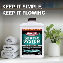 Roebic K-57 Septic Treatment 32 Oz – Prevents Clogs, Restores Systems Fast
