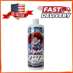 GRAND MASTER SMOKE Soak & Wash Biodegradable Formula Bong Cleaner 32 oz