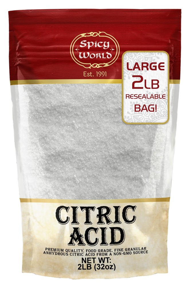 Citric Acid Powder Pure Food Grade Granular Cleaning Bath Bombs Cleaner 2 Lb