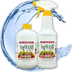 VegWASH™ Raw Produce Cleaner Concentrate Set – 19 Refills of 16.9 Fl Oz Spray