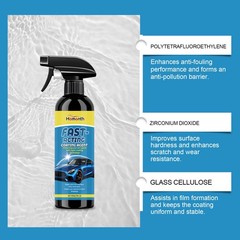 Ceramic Coating Spray Kit PTFE Nano Paint Sealant Hydrophobic Car Wax
