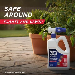 30 SECONDS Outdoor Cleaner 2 Pack with Hose End Sprayer Cleans Stains from Algae