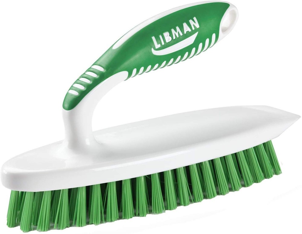 Libman 16 Easy Grip Scrub Brush with Built-In Scraper