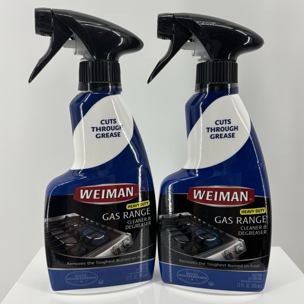 2 Weiman BBQ Gas Range HEAVY DUTY Ceramic CLEANER & DEGREASER 12oz Spray