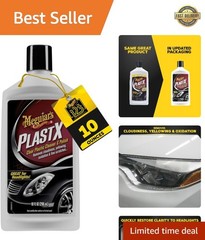 PlastX Clear Plastic Polish, Fast & Easy Clear Plastic Restorer for Headlight…