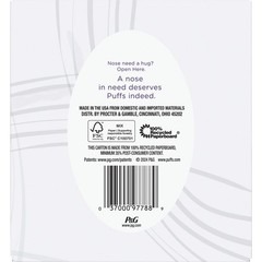 Puffs Ultra Soft Facial Tissue, 1 Mega Cube Box (72-Count) 3700097788 Pack of 24