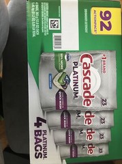 Lot Of 4 Cascade Platinum Dishwasher Detergent Pods W/ Dawn 23 Actionpacs Pods