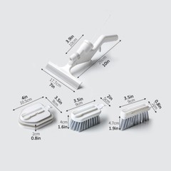 5Pcs Handheld Cleaning Brush Sponge Groove Gap Window Cleaner Tool Water Sprayer