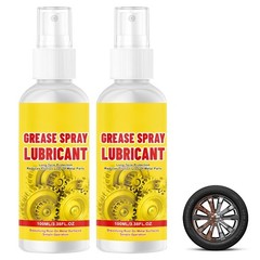 2Pcs Anti-Rust Lubricant & Rust Remover Spray Fast-Acting for Metal Tool Car Cha