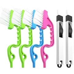 6Pcs Gap Cleaning Brushes, Crevice Dustpan Tools, Shutter Track Kit