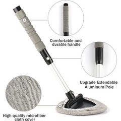 Extendable Car Windshield Cleaning Tool&Detailing Brush Kit Dust Removal Brush