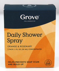 Grove Collaborative Daily Shower Cleaner Concentrate 2 Pack NIB Orange & Rose