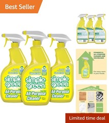 All-Purpose Lemon Cleaner – 96 Fl Oz Total, Powerful Concentrated Formula