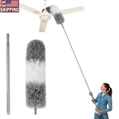 Extra Long Bendable Duster W/ Extendable Pole Cleaning Hard to Reach Areas New