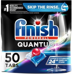 Finish Quantum Powerball Dishwasher Detergent Tabs 50Ct or 100Ct New