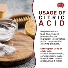 Citric Acid Powder Pure Food Grade Granular Cleaning Bath Bombs Cleaner 2 Lb