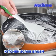 6 Pack Dish Brush with Handle Kitchen Cleaning Brush Set for Pot, Pan, K