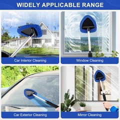 Car Window Glass Wiper Cleaner Brush Pad Extendable Windshield Cleaning Tool Kit