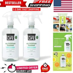 Eco-Friendly All Purpose Cleaning Spray – 2-Pack, 48oz Unscented Safe Formula