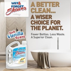 Powerful Shower Cleaner Non-Scrub Soap Scum Grime Remover Tile Glass Bathtub New