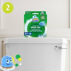 (3-Pack) Scrubbing Bubbles Toilet Bow Cleaner CONTINOUS CLEAN DROP-IN Stain-Free