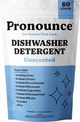 Pronounce Dishwasher Detergent Powder 80 Loads Unscented