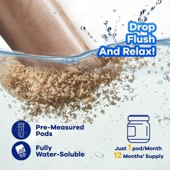 Septic Tank Treatment Pods – 12 Pcs for 1-Year Supply | Beneficial Bacteria &