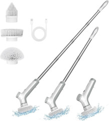 Electric Spin Scrubber, Cordless Shower Scrubber with 3 Adjustable Angle, Clean