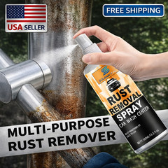 Rust Remover Spray for Metal Iron Steel Chrome Fast Acting Cleaner Safe*