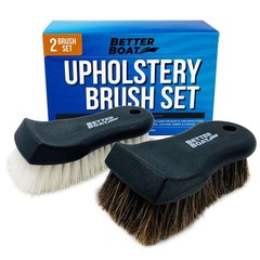 Upholstery Brush Set Carpet and Car Cleaning Brushes Horsehair Detailing Brus…