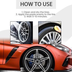 Tire Dressing Gel Long Lasting UV Protectant Black Restorer Shine & Clean