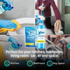 Multi-Purpose X-ALL Cleaner Spray Bottle with 5 Tablets for Household Cleaning