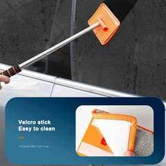 3× Car Extendable Handle Windshield Cleaner Telescopic Glass Wiper Cleaning Tool