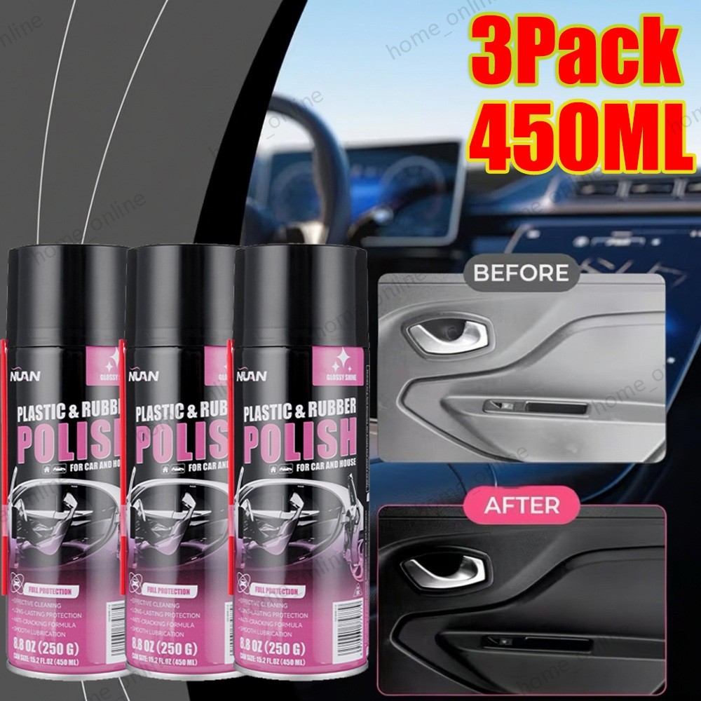 3PCS Polishing Car Cleaner Car Interior Detail Polishing Multi-450ml