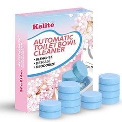 Toilet Bowl Cleaners – 12 Pack, Automatic Tank Tablets for Deodorizing & Descali