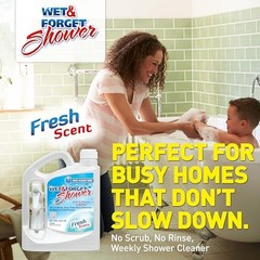 Wet & Forget Shower Cleaner Spray, No-Scrub Weekly Bathroom Cleaner, 64 fl oz