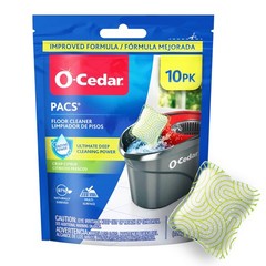 OCedar PACS Hard Floor Cleaner, Crisp Citrus Scent 10 Count 1Pack | Made with…